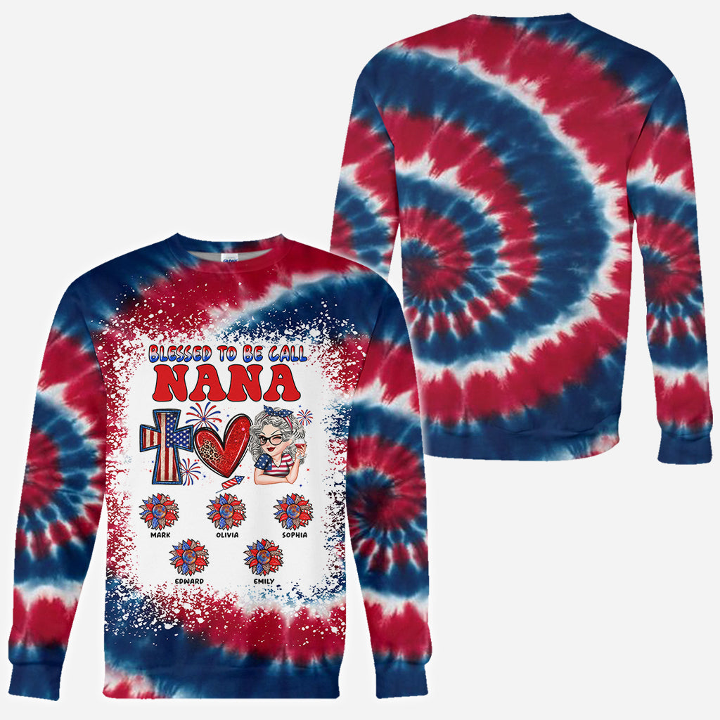 Faith Love Freedom Blessed To Be Called - Personalized Grandma All Over Shirt