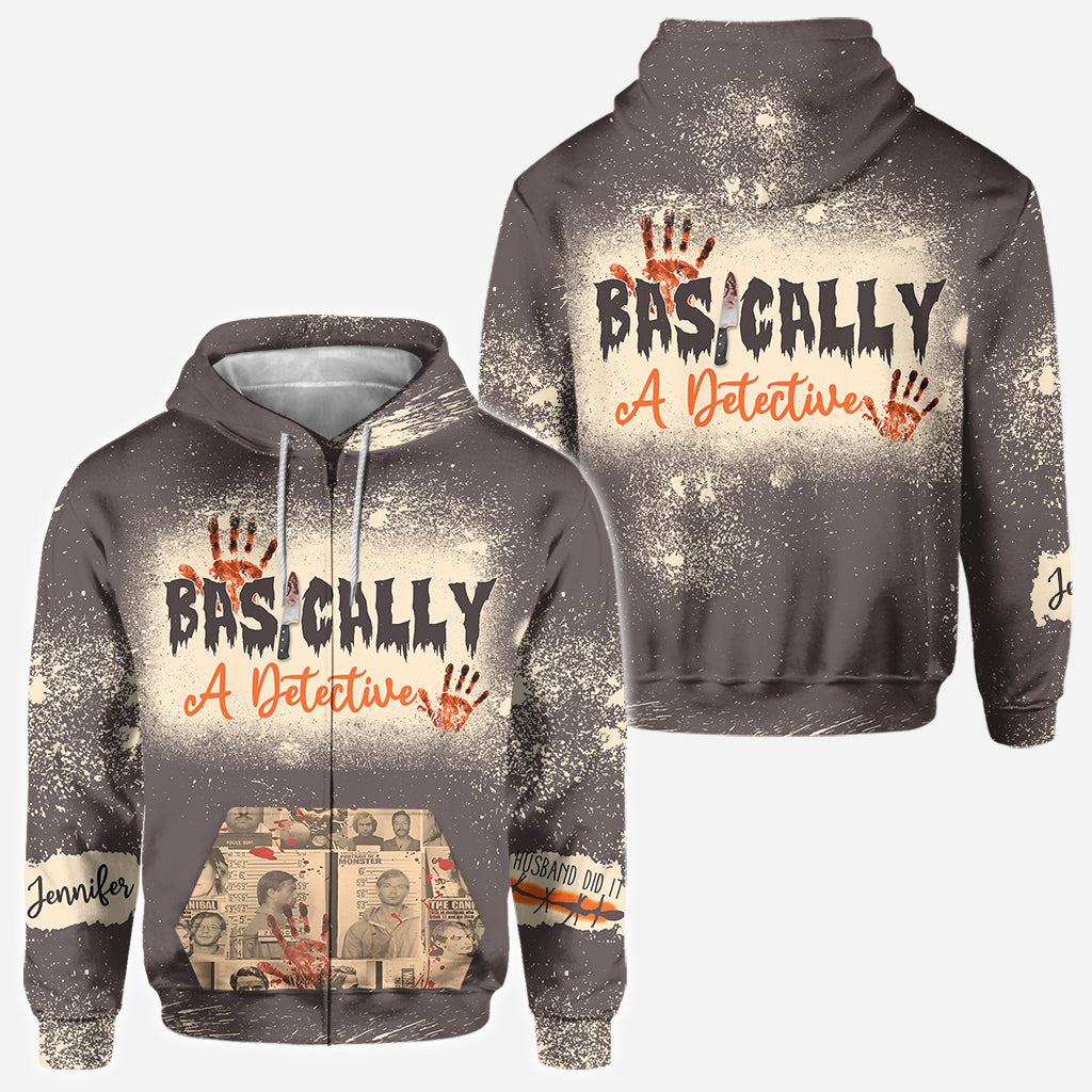 Basically A Detective - Personalized All Over Shirt
