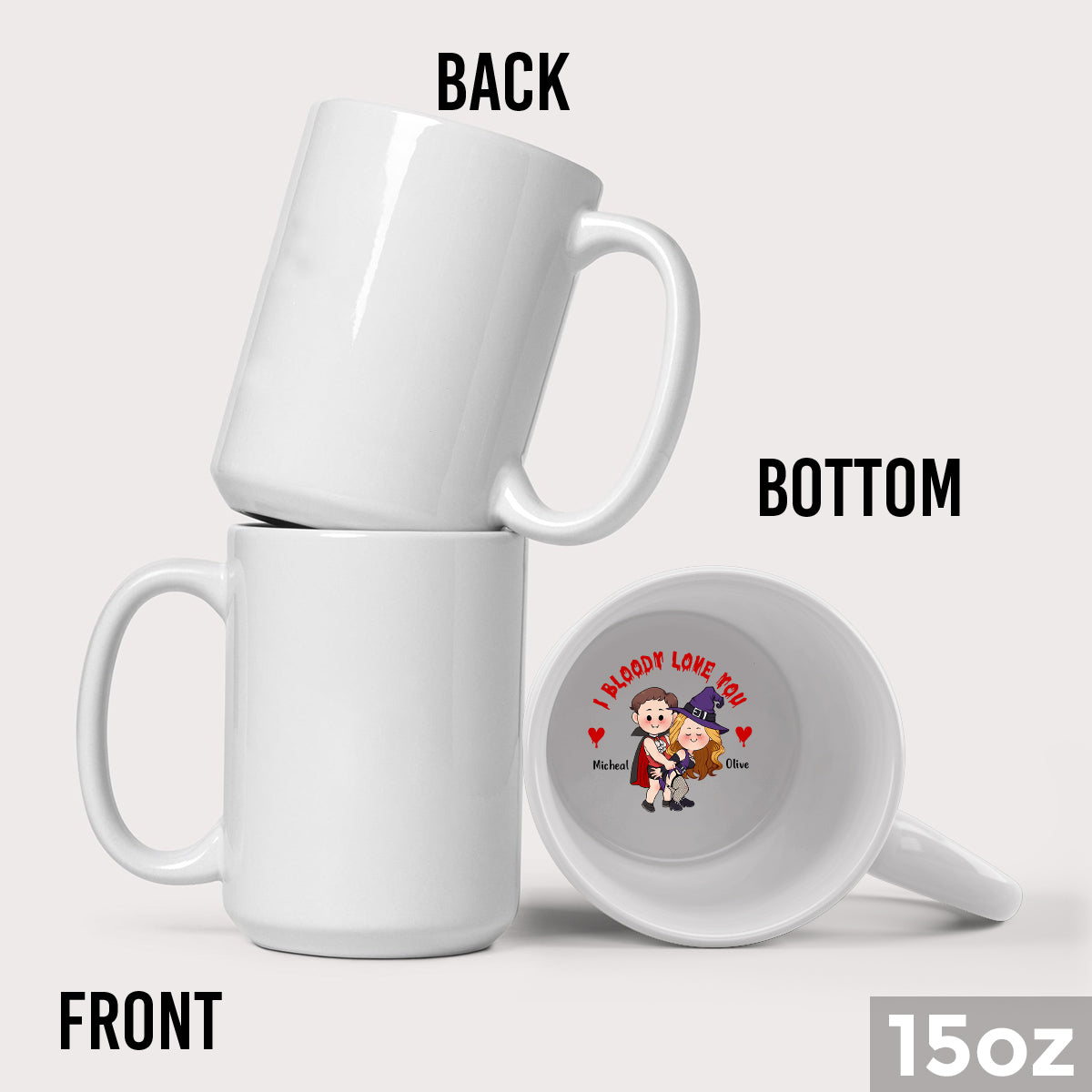 I Bloody With You - Personalized Couple Hidden Message Mug