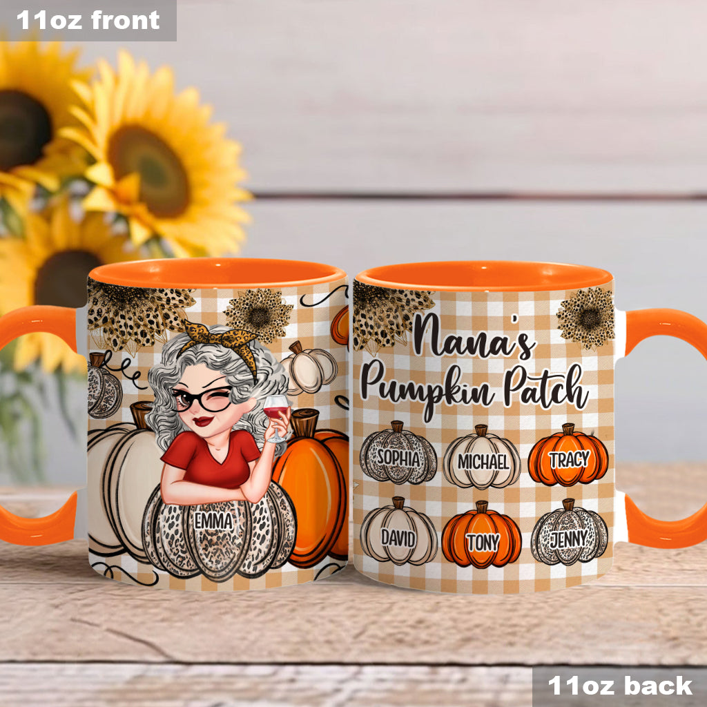 Grandma's Little Pumpkins Any Title - Personalized Grandma Accent Mug