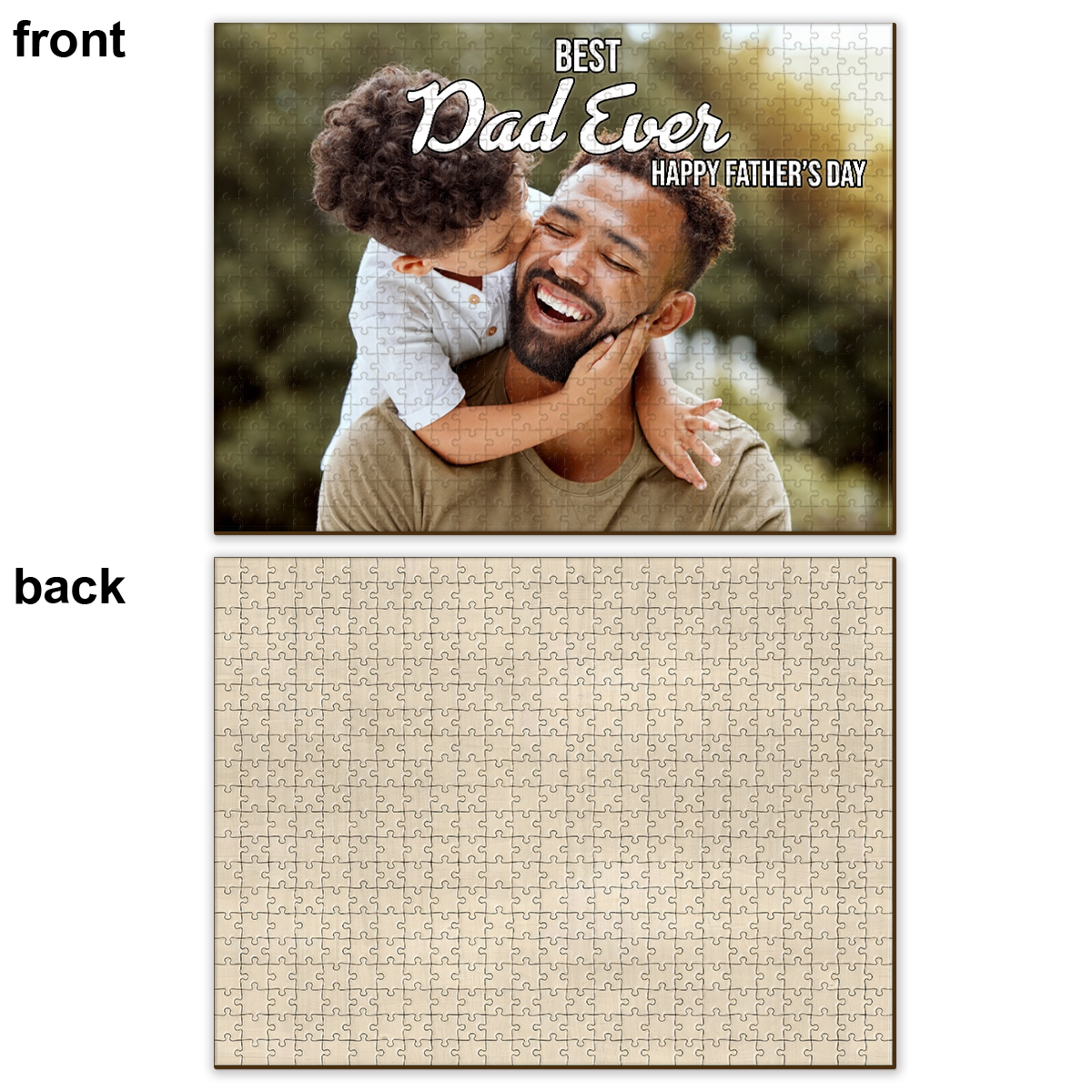 Best Dad Ever Happy Father's Day - Personalized Father Jigsaw Puzzle