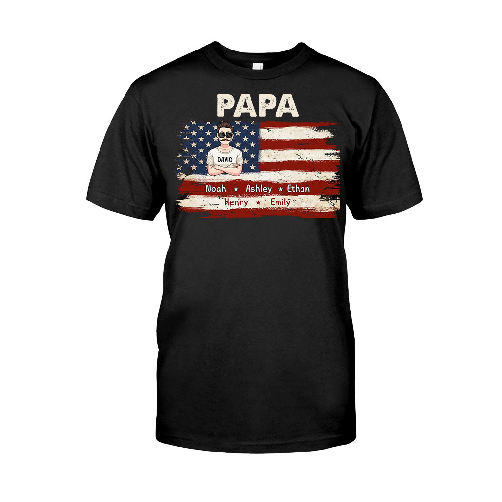 Dad's Life 4th Of July - Personalized Father T-shirt And Hoodie