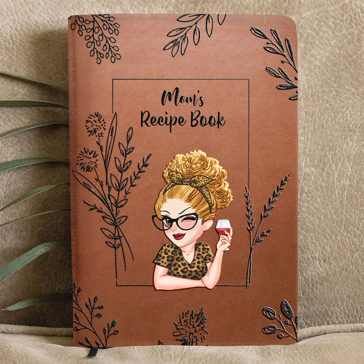 Recipe Book - Personalized Mother Leather Journal
