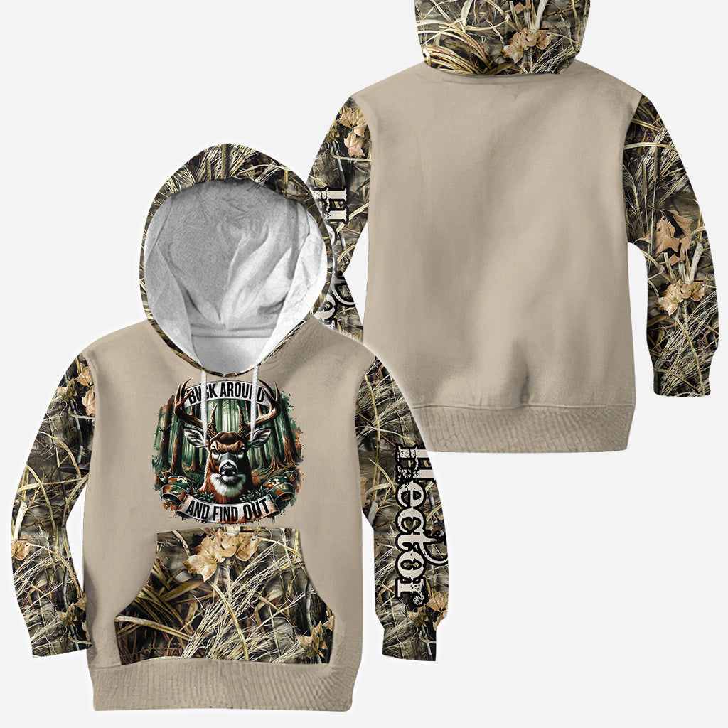 Chassez partout et découvrez-le ! - T-shirt de chasse personnalisé