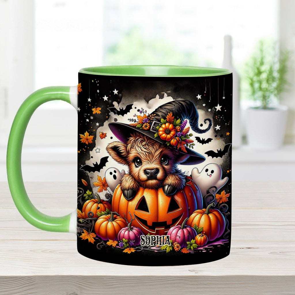 Spooky Little Baby Cow - Personalized Accent Mug