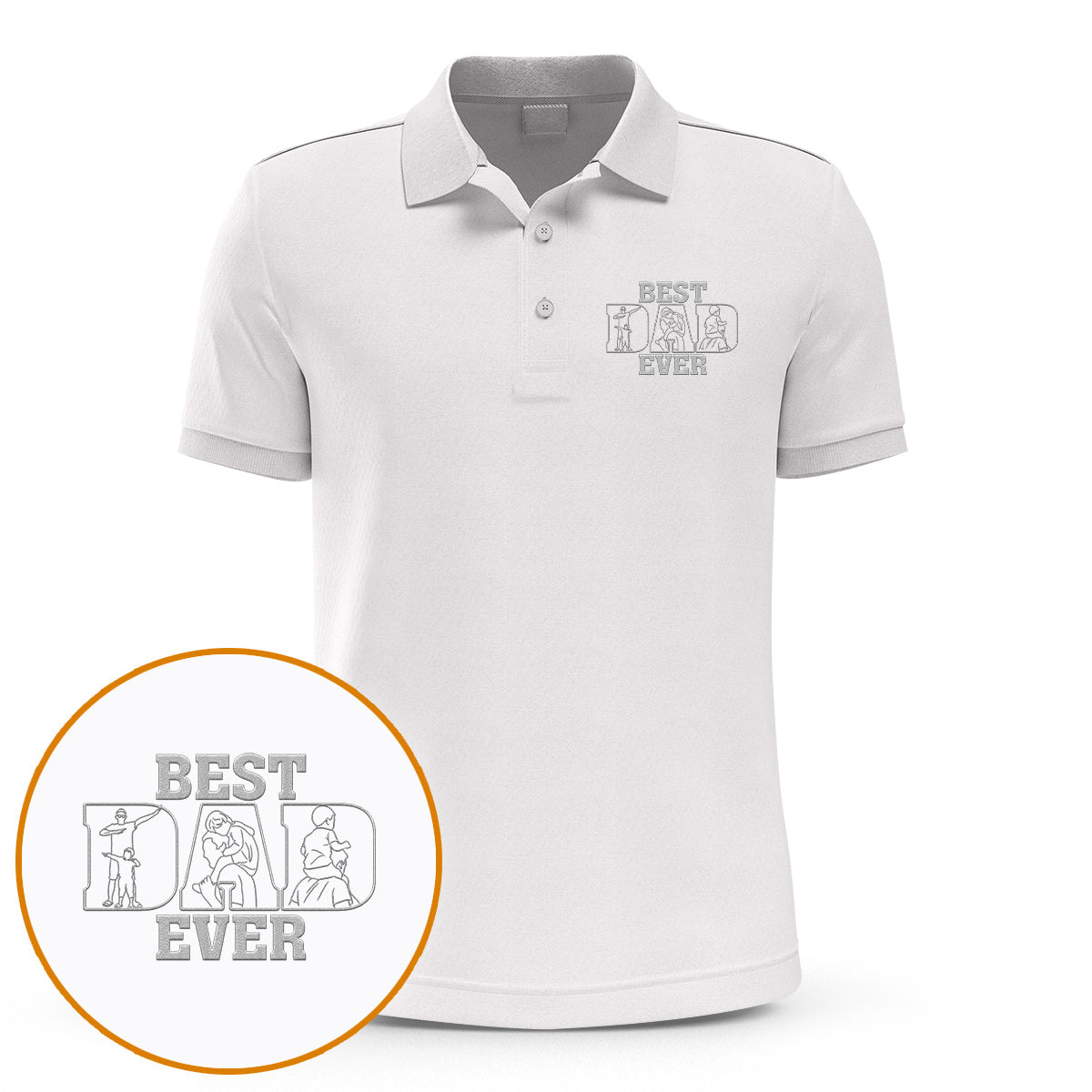 Dad/ Grandpa/ Mom... Since Year - Personalized Father Embroidered Polo Shirt