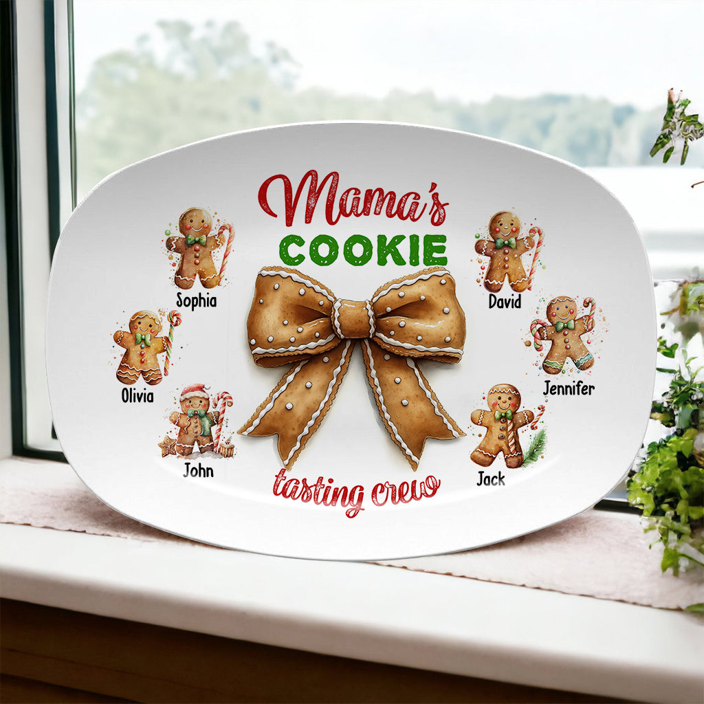 Grandma's Cookie Tasting Crew - Personalized Mother Plate