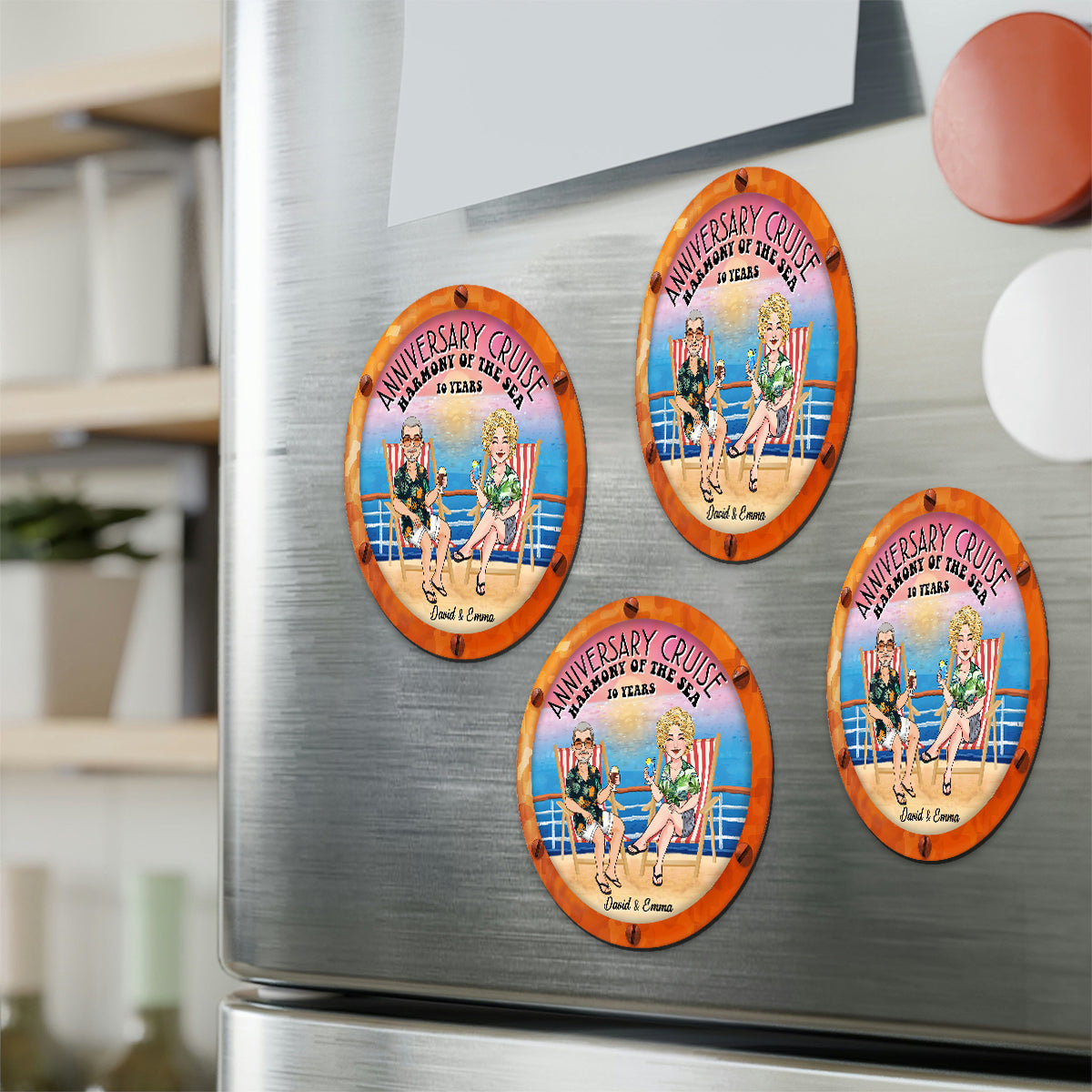 Anniversary Cruise Door Decorations - Personalized Cruising Magnet