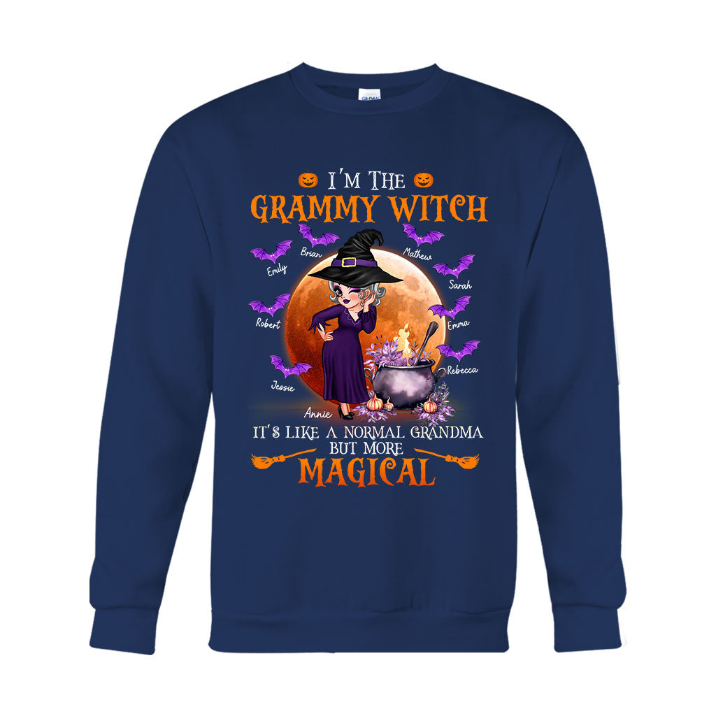 Grandma Witch Like A Normal Grandma But More Magical - Personalized Grandma T-shirt And Hoodie