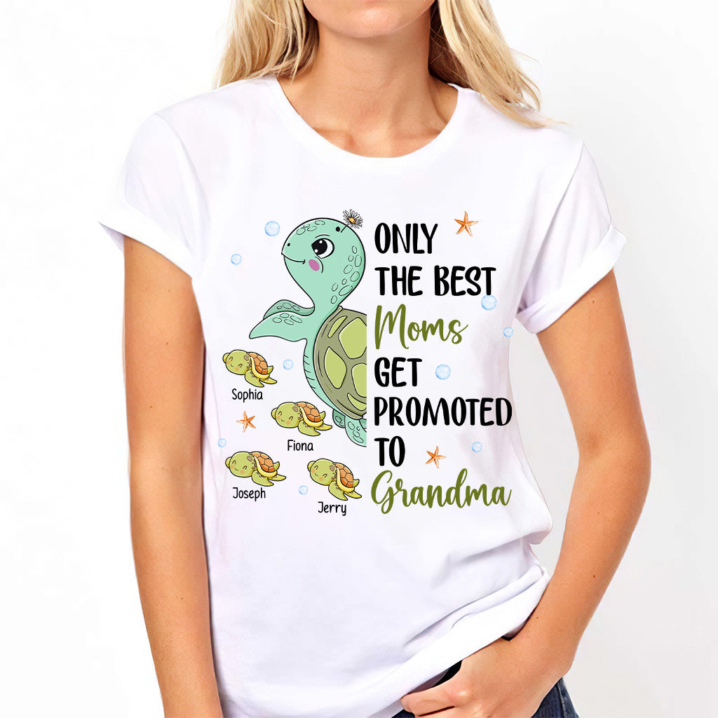Seules les meilleures mamans deviennent grand-mères - T-shirt et sweat à capuche personnalisés pour grand-mère