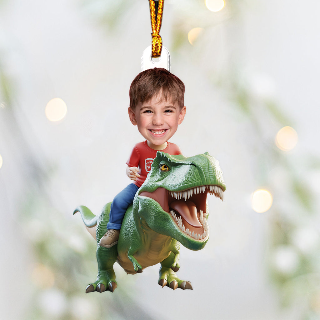 Dinosaures - Ornement personnalisé pour enfant en forme de dinosaure