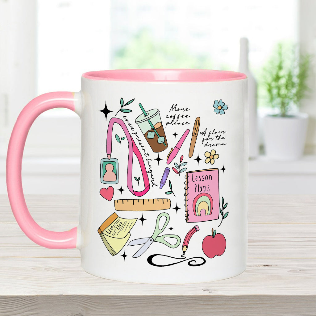 Kann gerade nicht reden, bin mit Lehreraufgaben beschäftigt - Personalisierte Tasse mit Lehrerakzent