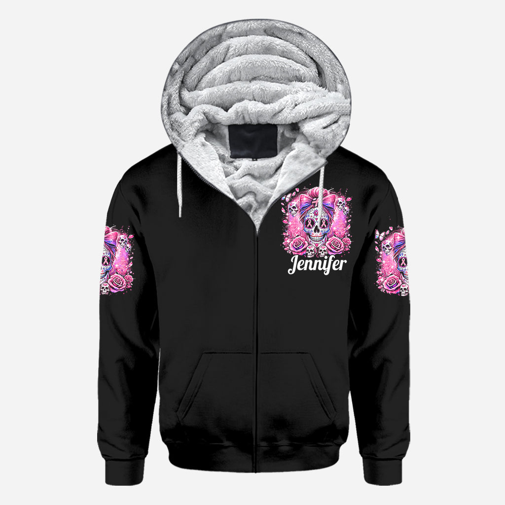 En octobre, on porte du rose - T-shirt personnalisé intégral pour la sensibilisation au cancer du sein