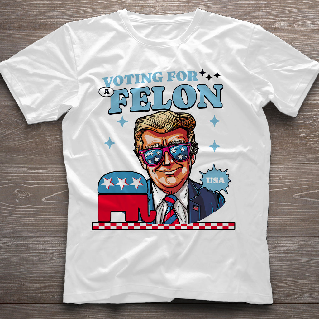 T-shirt « Votez pour un républicain criminel Donald Daddy », T-shirt Trump, T-shirt élections 2024, T-shirt « Soutenez Trump », T-shirt « Votez pour un criminel »
