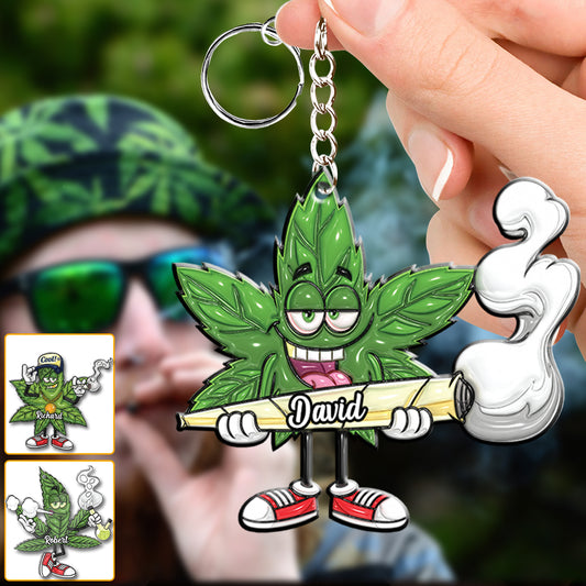 Cannabis - Porte-clés personnalisé