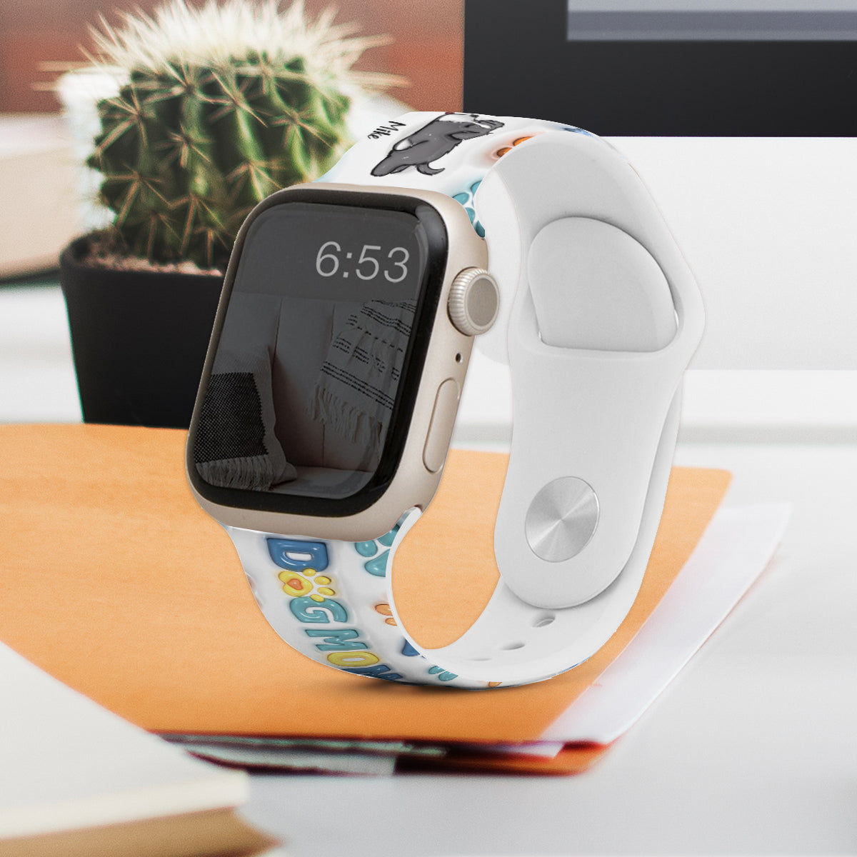 Der beste Hunde-Papa/die beste Hunde-Mama aller Zeiten – personalisiertes Apple Watch-Armband für Hunde