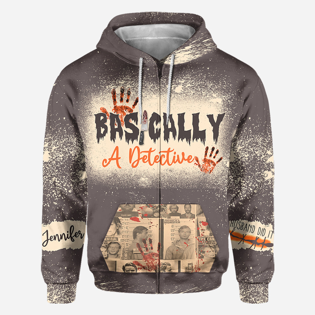 Basically A Detective - Personalized All Over Shirt