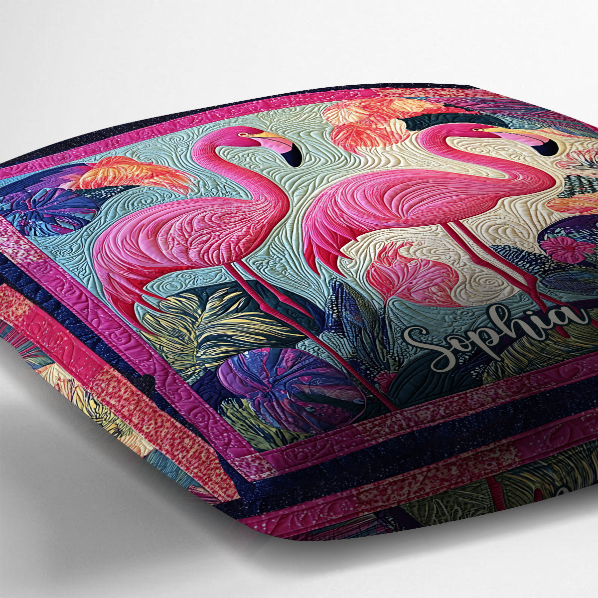Wunderschöner Flamingo – personalisiertes Flamingo-Kissen