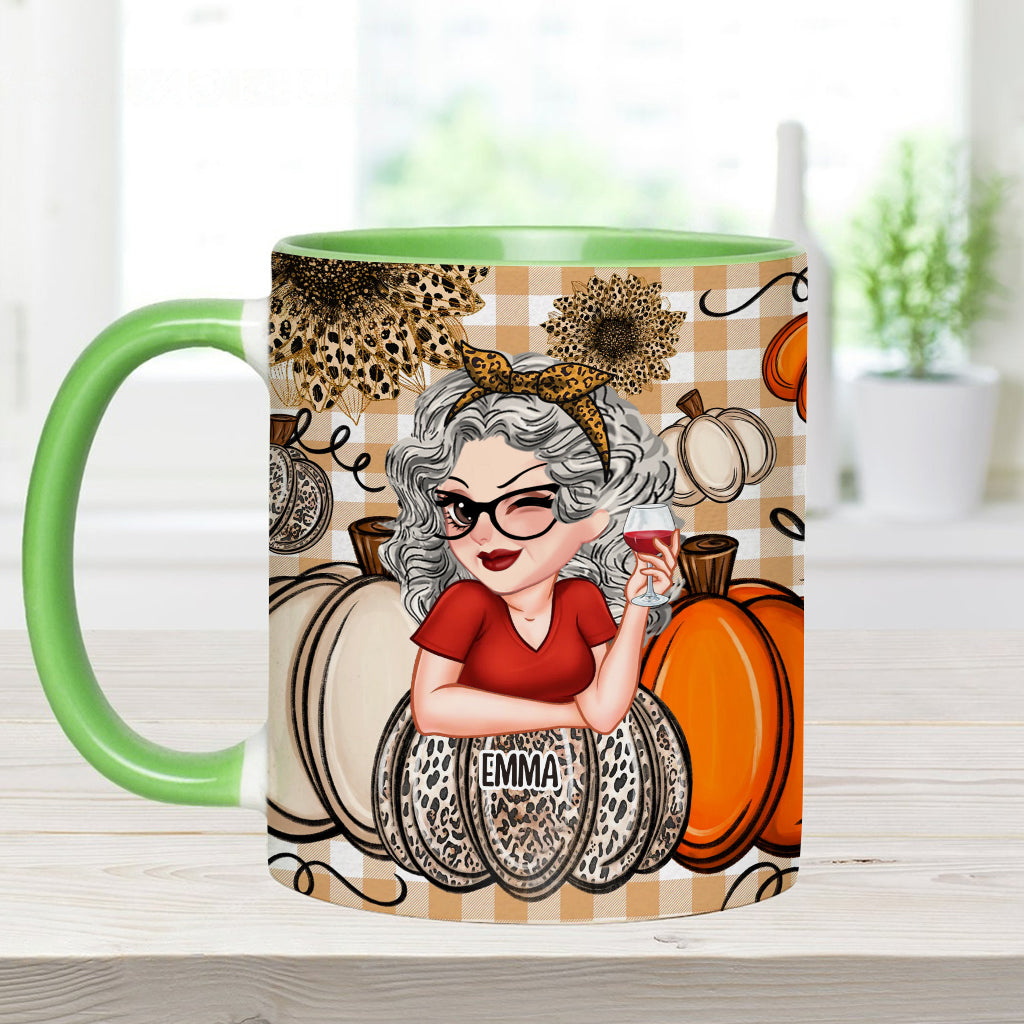 Grandma's Little Pumpkins Any Title - Personalized Grandma Accent Mug