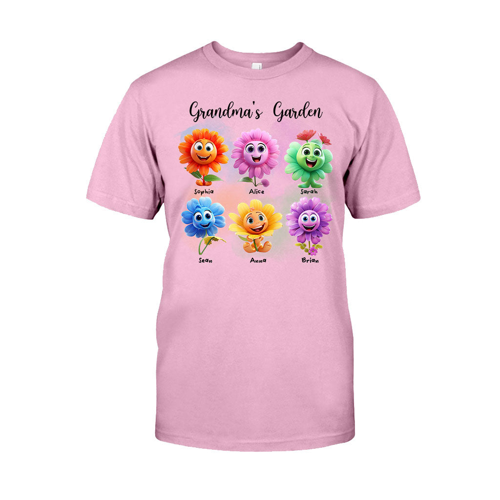 Grandma's Garden - Personalized Grandma T-shirt And Hoodie