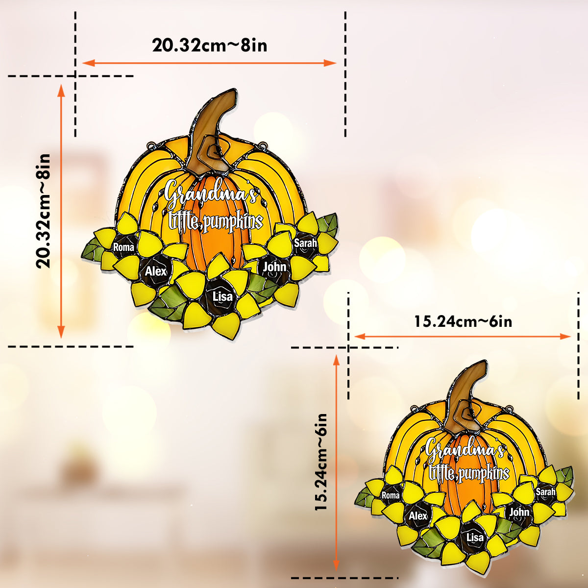 Tis The Season To Be - Personalized Grandma Window Hanging Suncatcher Ornament