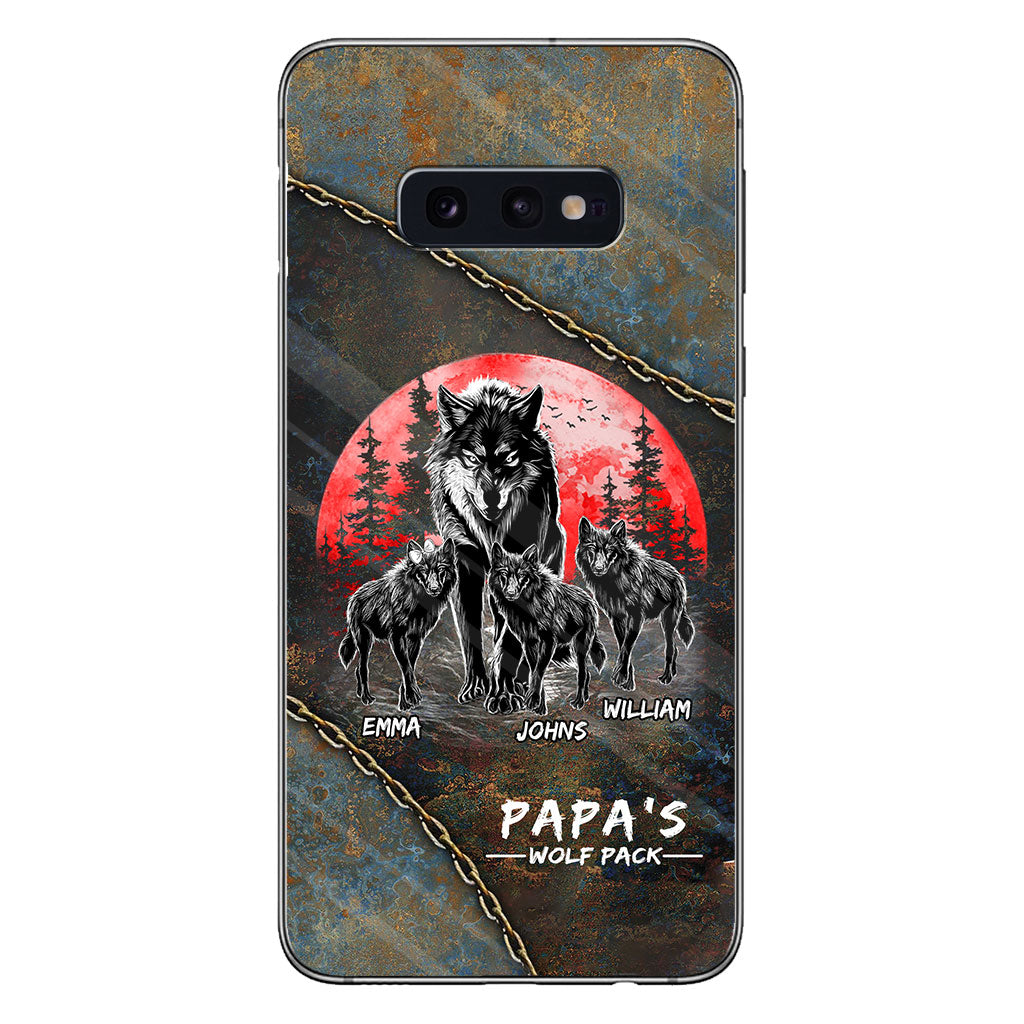 Papa Wolf Pack - Personalized Father Phone Case