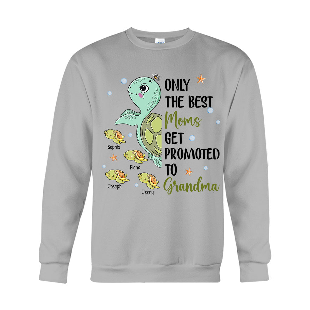 Seules les meilleures mamans deviennent grand-mères - T-shirt et sweat à capuche personnalisés pour grand-mère