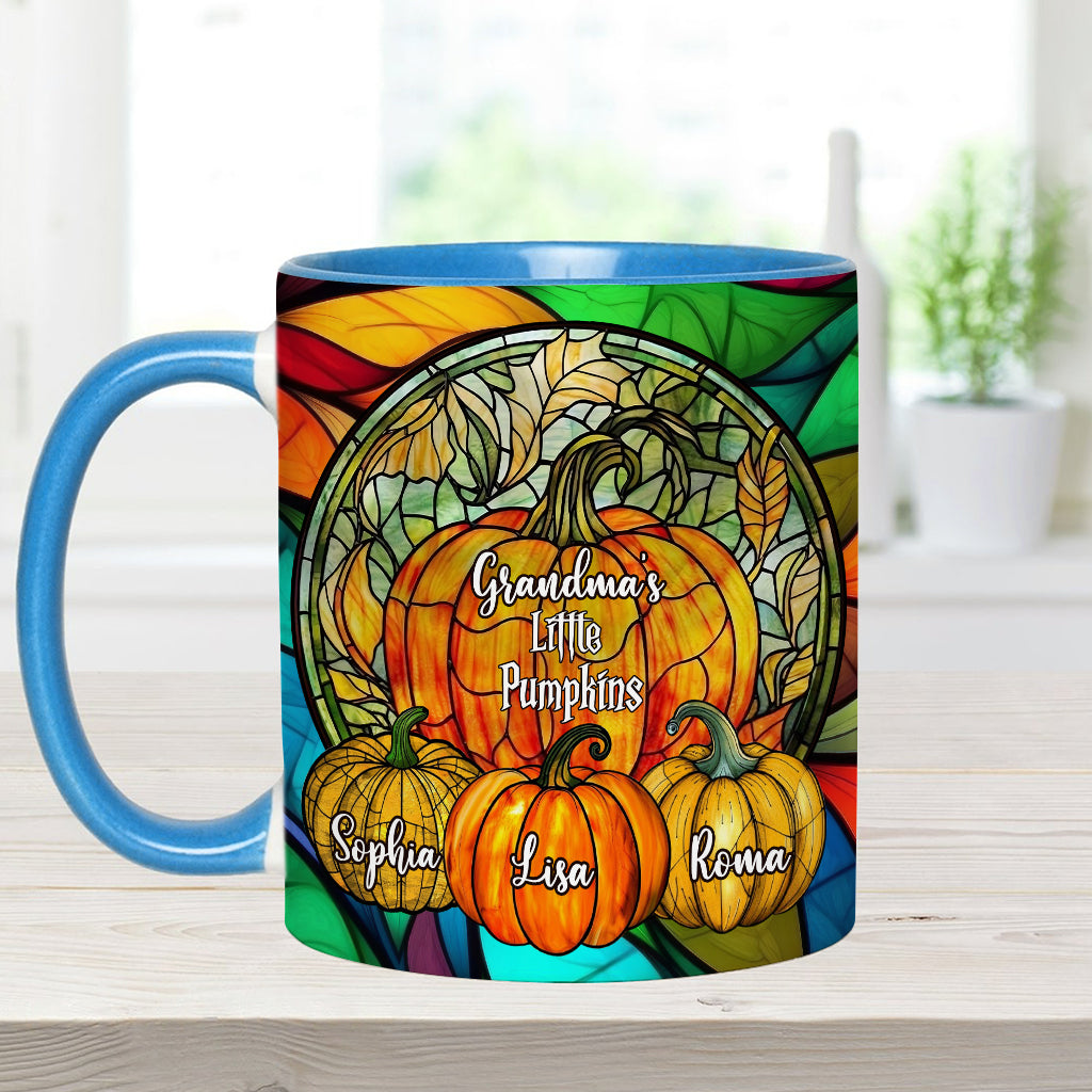 Grandma's Little Pumpkins Any Title - Personalized Grandma Accent Mug
