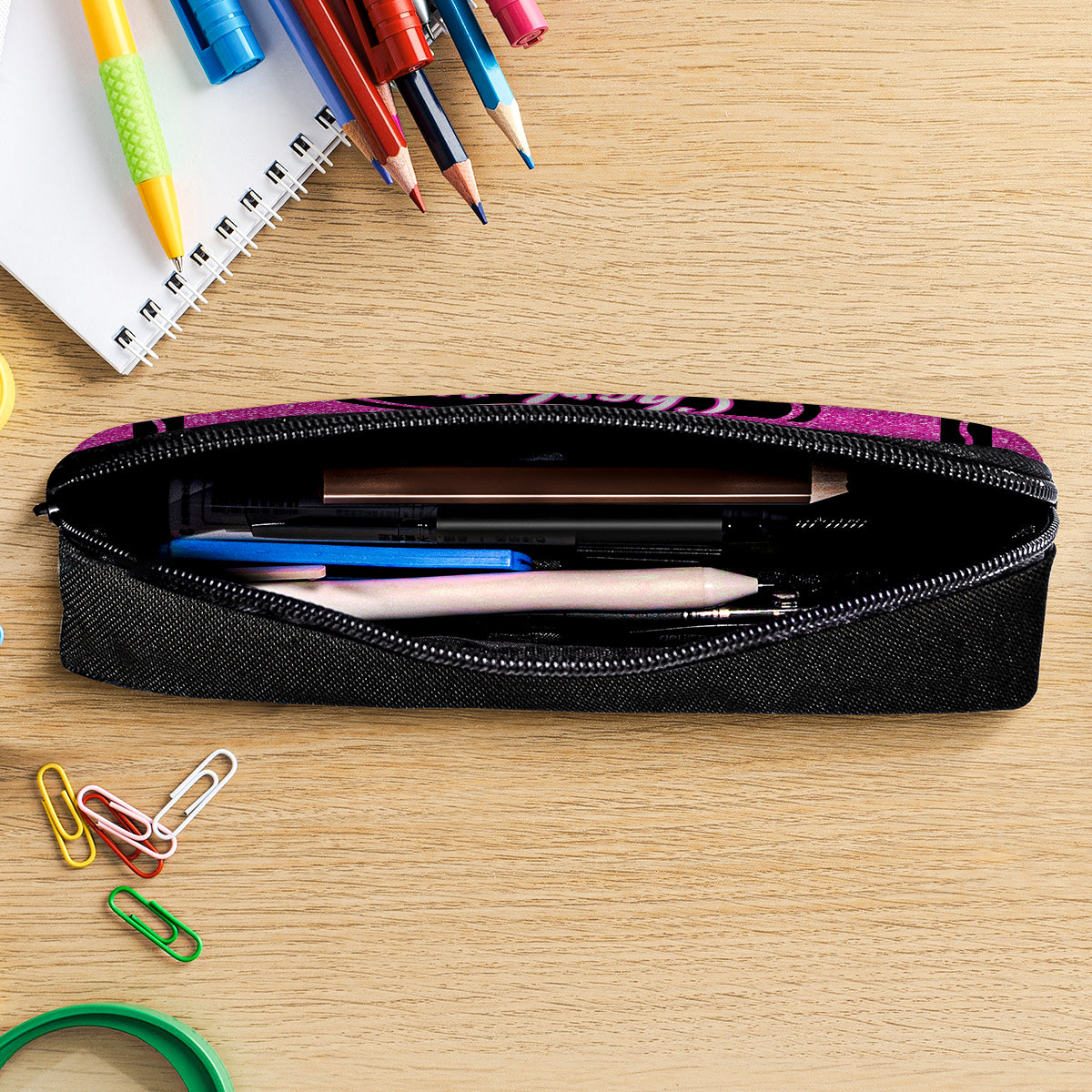 Buntstifte – personalisiertes Federmäppchen für Lehrer