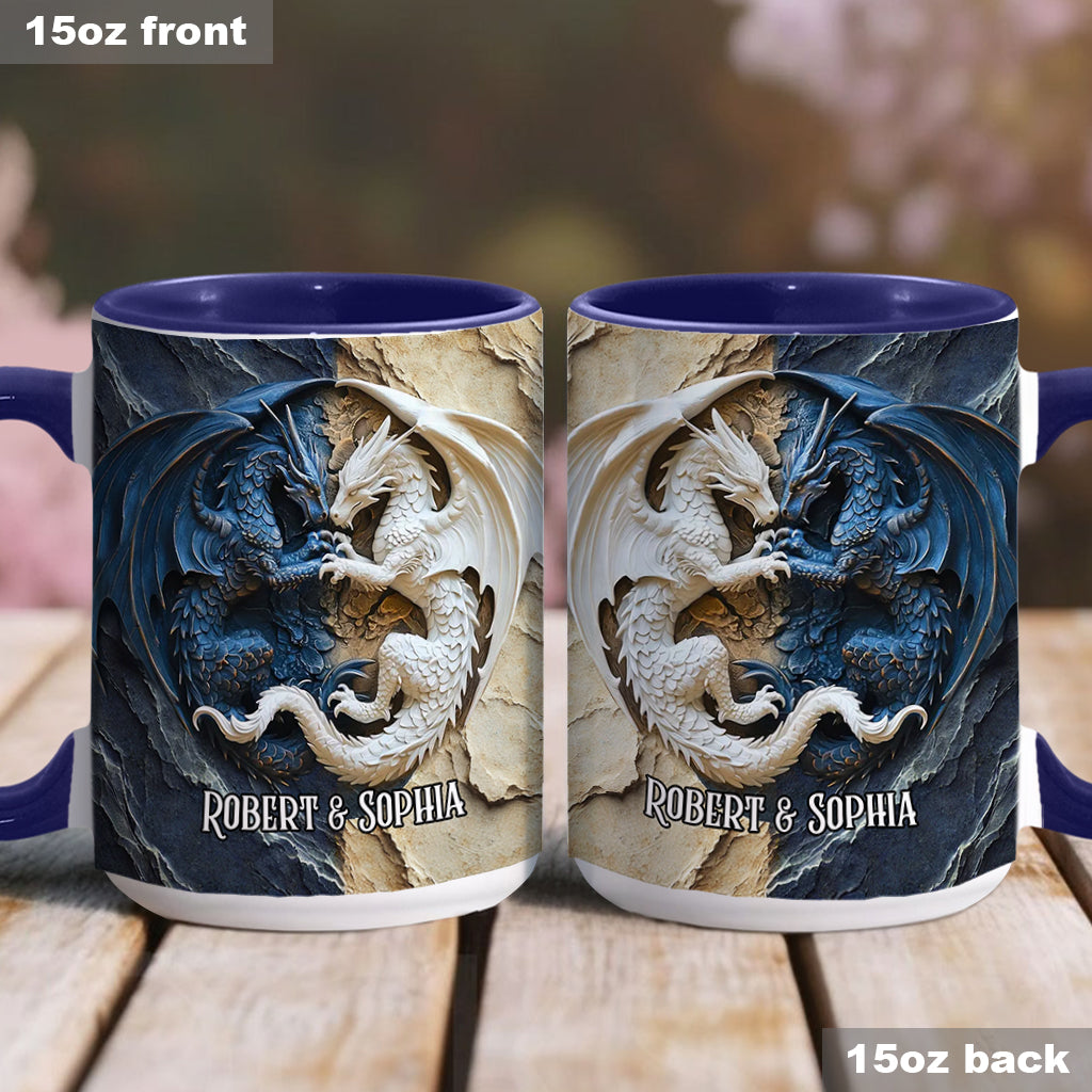 Personalisierte Tasse mit Drachenmotiv