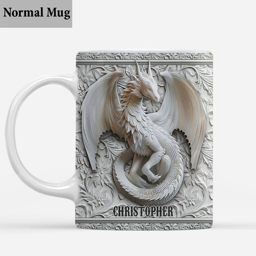 Mug Dragon Blanc - Personnalisé