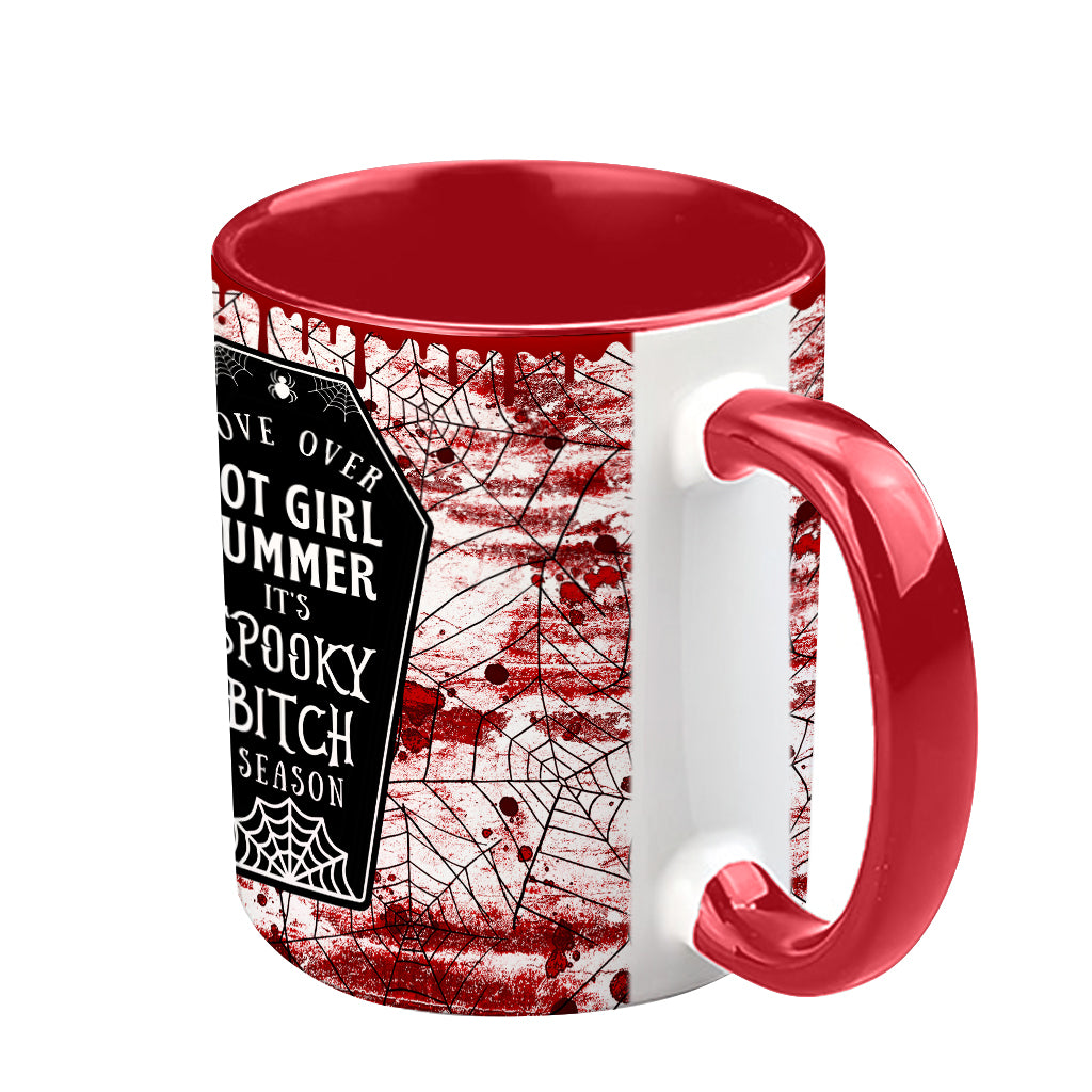 Move Over Hot Girl Summer It's The Spooky Bitch Season - Personalized Accent Mug