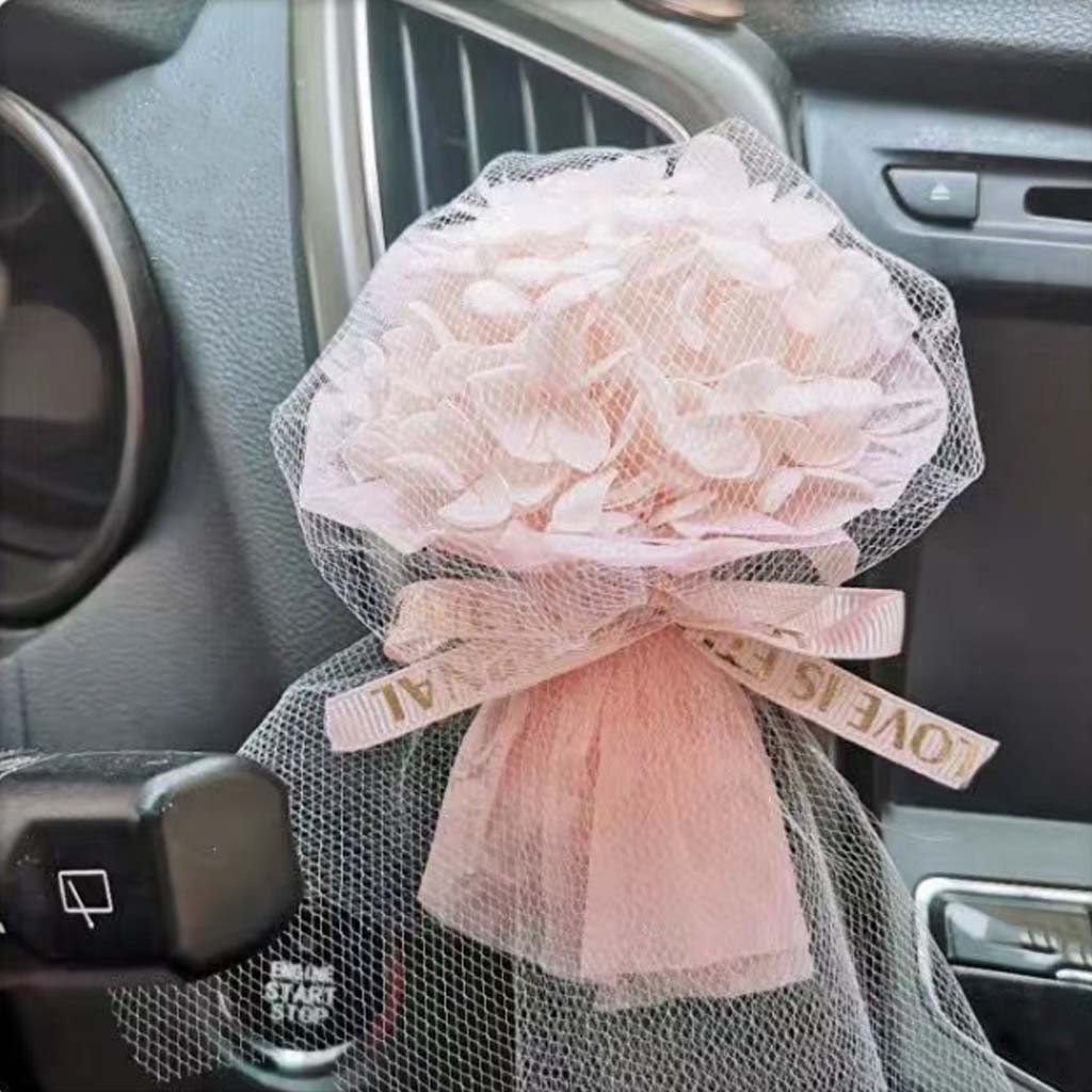 Mini-Strauß getrockneter Blumen – Personalisierter Auto-Lufterfrischer mit Trockenblumenclip