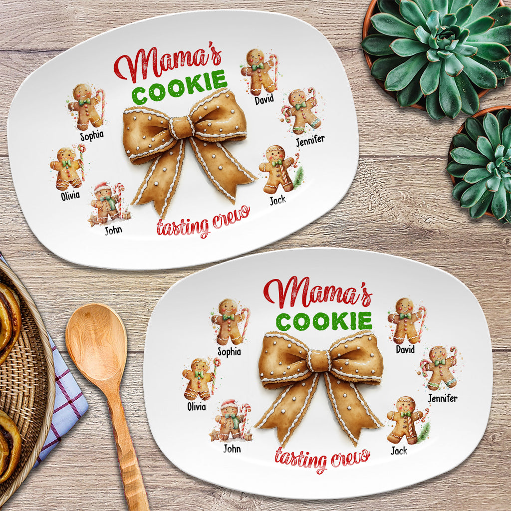 Grandma's Cookie Tasting Crew - Personalized Mother Plate