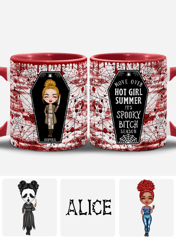 Move Over Hot Girl Summer It's The Spooky Bitch Season - Personalized Accent Mug