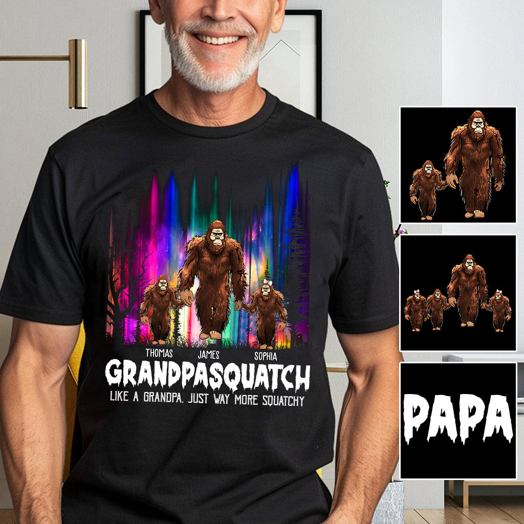 Grandpasquatch - Personalized Grandpa T-shirt And Hoodie