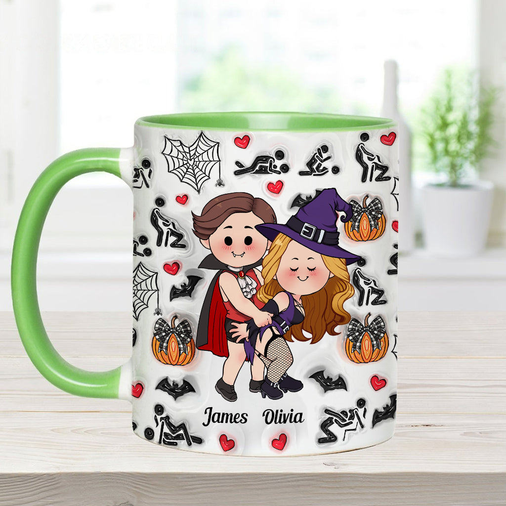 Till Death Do Us Part - Personalized Couple Accent Mug