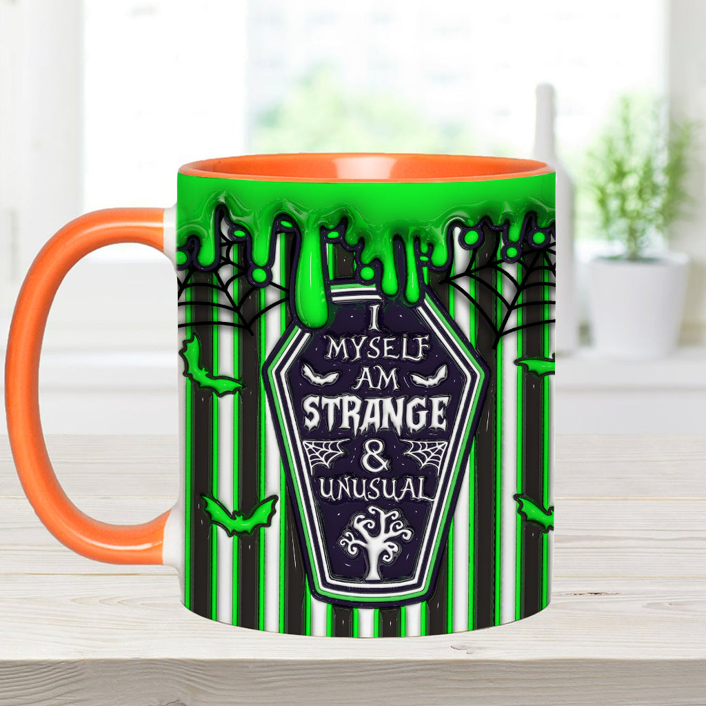 Myself Strange and Unusual - Personalized Witch Accent Mug