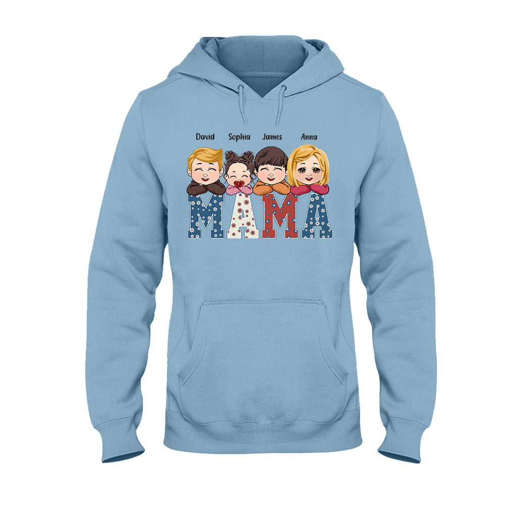 American Mama Any Title Vintage Retro Style - Personalized Mother T-shirt And Hoodie