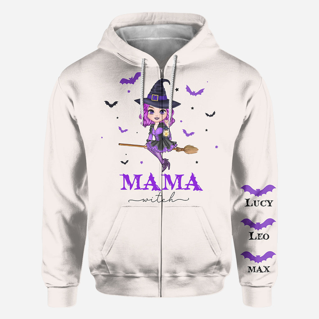 Mama Witch - Personalized Mother All Over Shirt