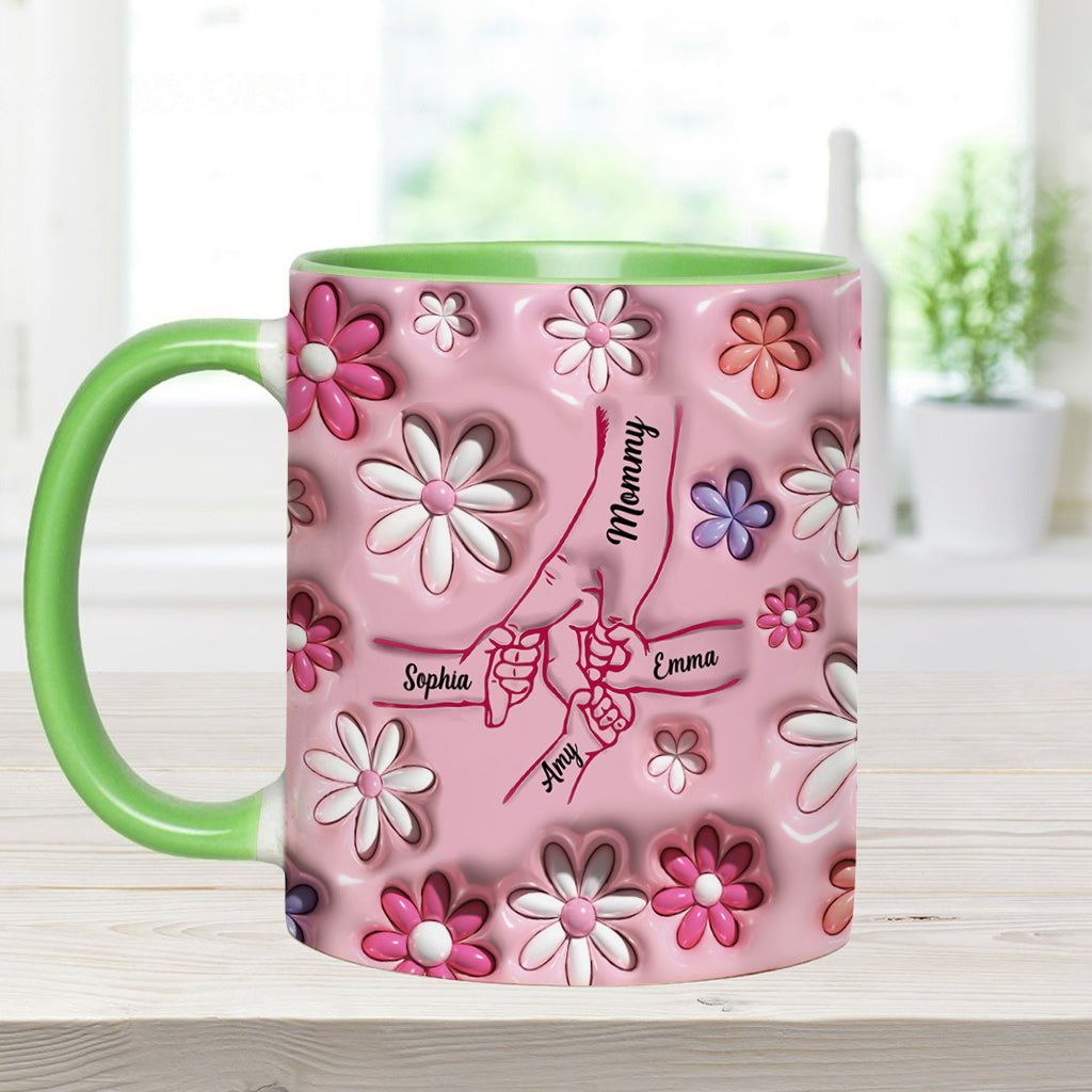 Holding Hands - Personalized Mother Accent Mug