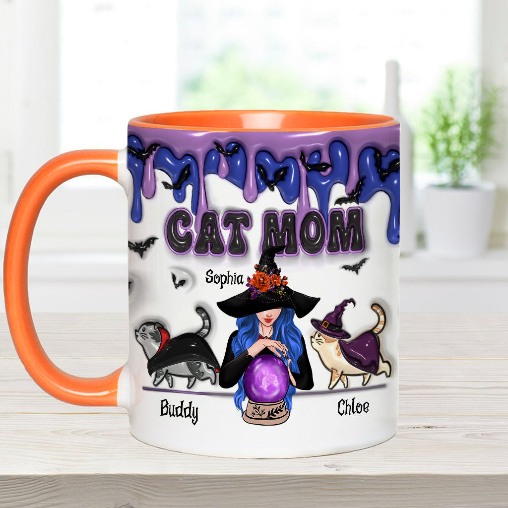 Cat Mom - Personalized Cat Accent Mug