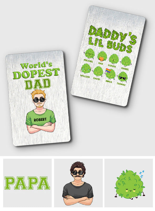Dopest Dad Ever - Personalized Father Wallet Insert Card