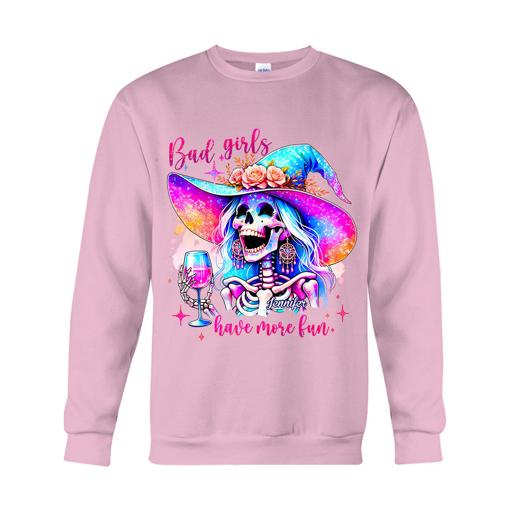 Bad Girls Have More Fun - Personalized Witch T-shirt And Hoodie