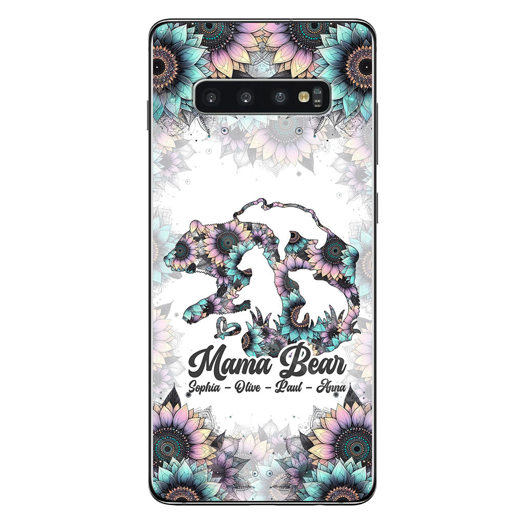 Mama Bear - Personalized Mother Clear Phone Case