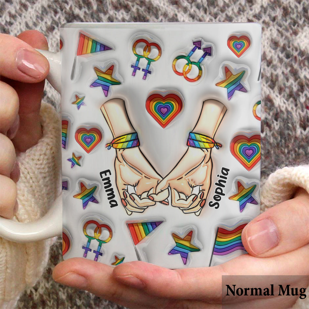 Ensemble depuis - Mug personnalisé de soutien LGBT