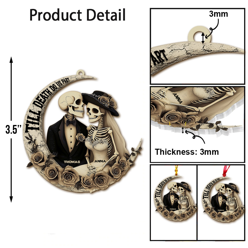 Bis dass der Tod uns scheidet – Personalisierter Totenkopf-Anhänger