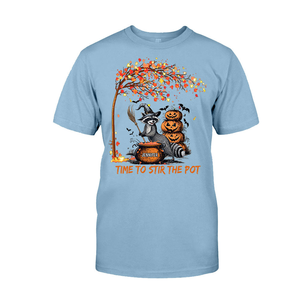 Time To Stir Witch Brew - Personalized Raccoon T-shirt And Hoodie