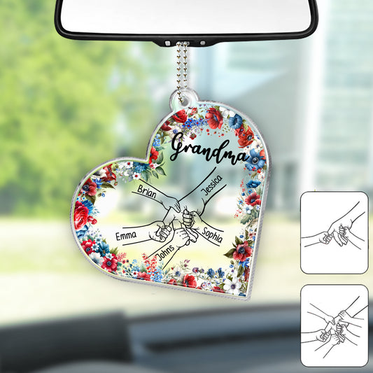 Grandma Life 4th Of July - Personalized Grandma Custom Shaped Car Ornament