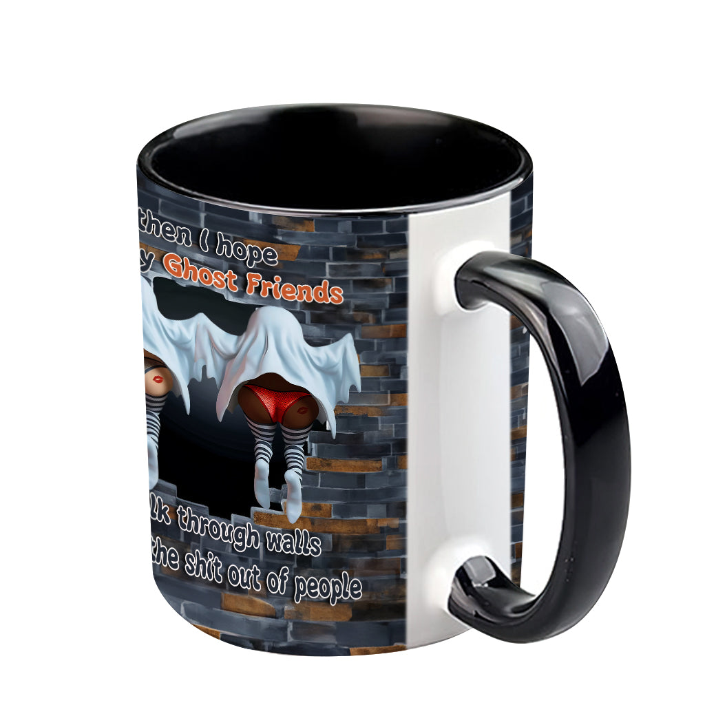 Ghost Friends - Personalized Bestie Accent Mug